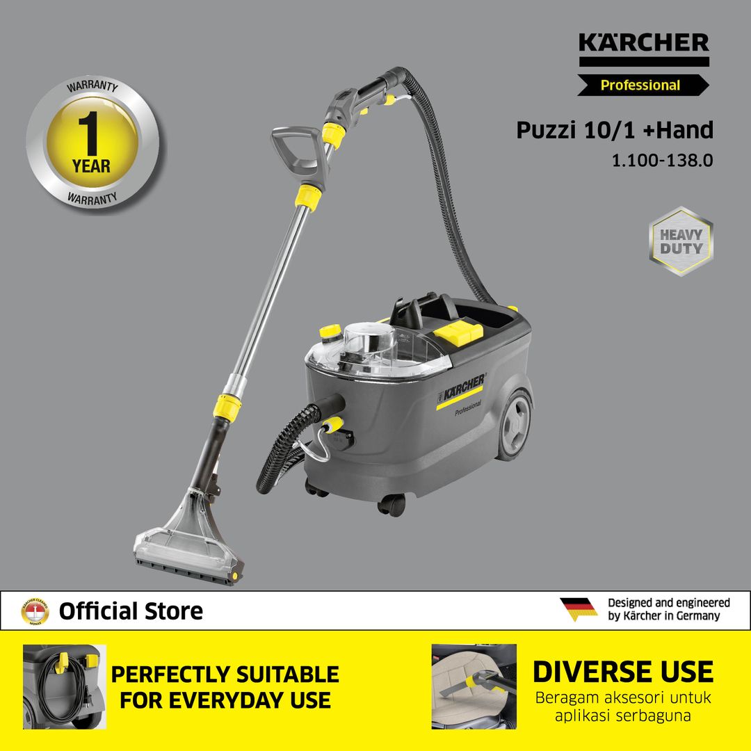 Karcher Puzzi 10/1 + Hand *EU 1250w Carpet Cleaner