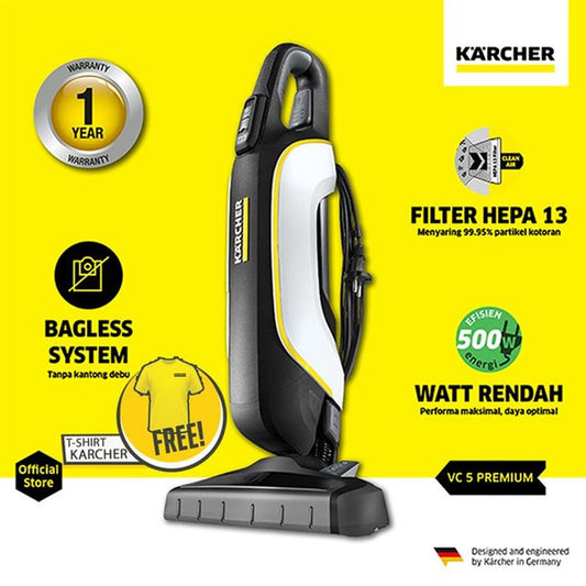 Karcher VC 5 Premium EU-I 500 Watt Vacuum Cleaner Dry white
