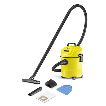 Karcher WD 1 Classic *KAP 1200 Watt Vacuum Cleaner Wet & Dry kuning